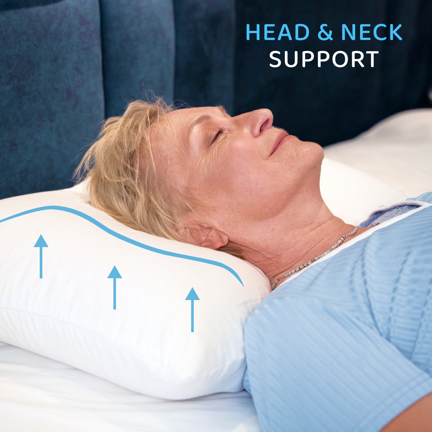 Set of 2 King Size Latex Pillows