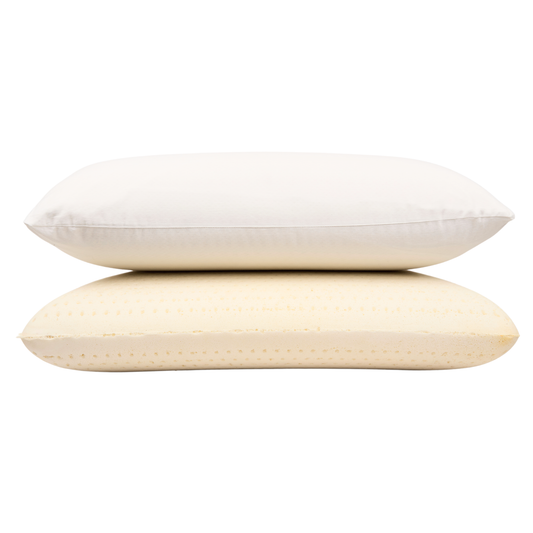 Set of 2 King Size Natural Latex Pillows
